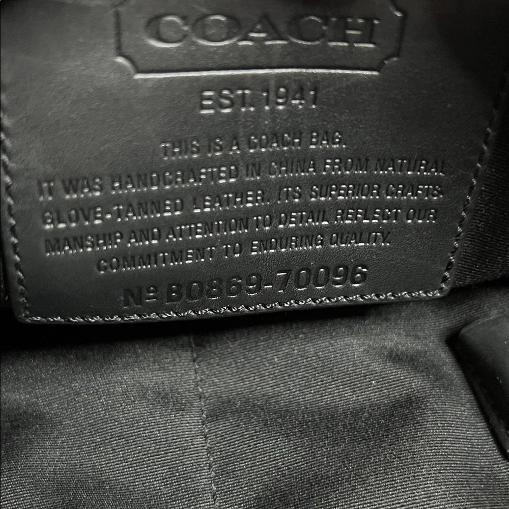 Coach 2008 Lexington Black Leather Briefcase